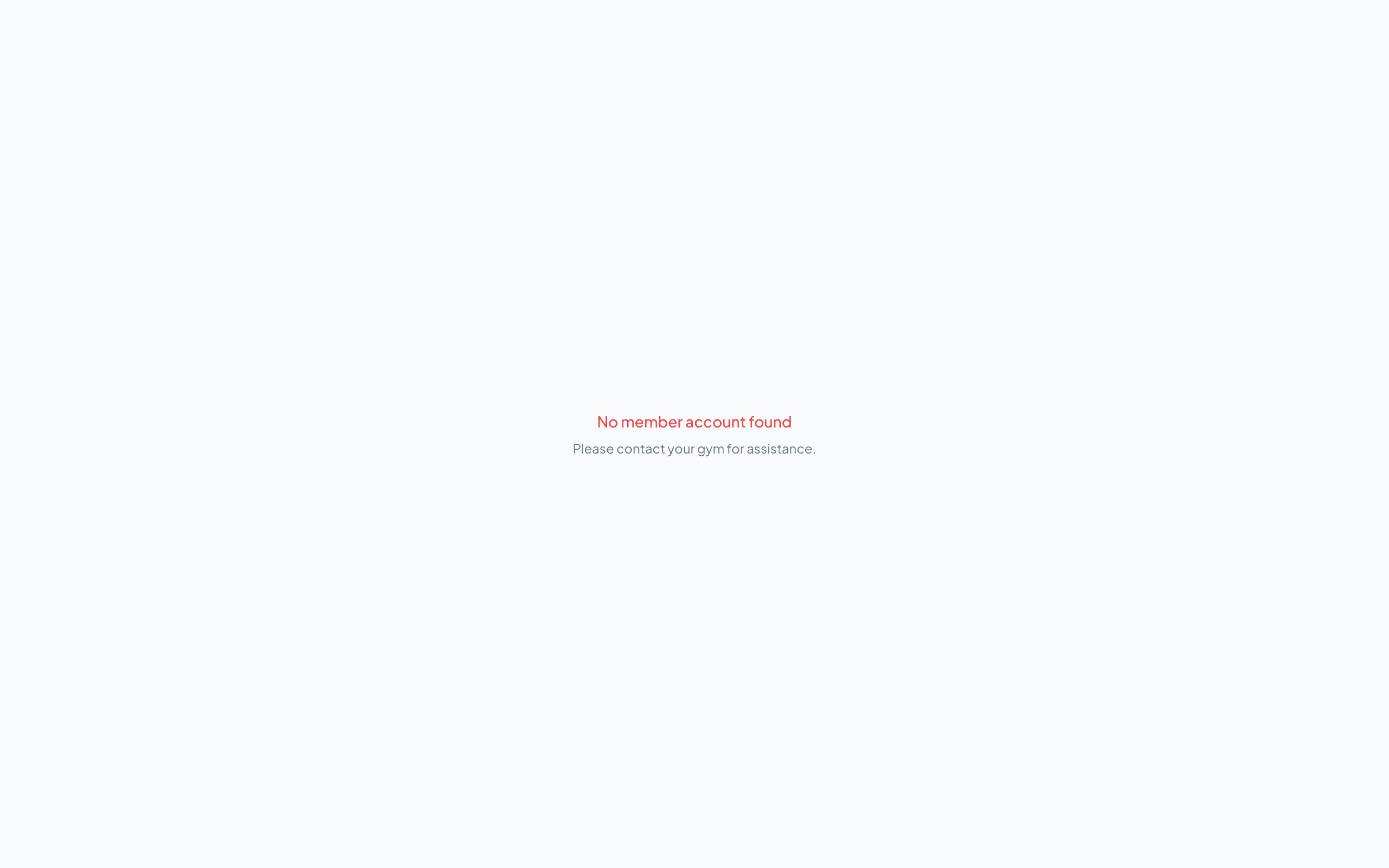 Member portal home with bookings, credits, and quick actions